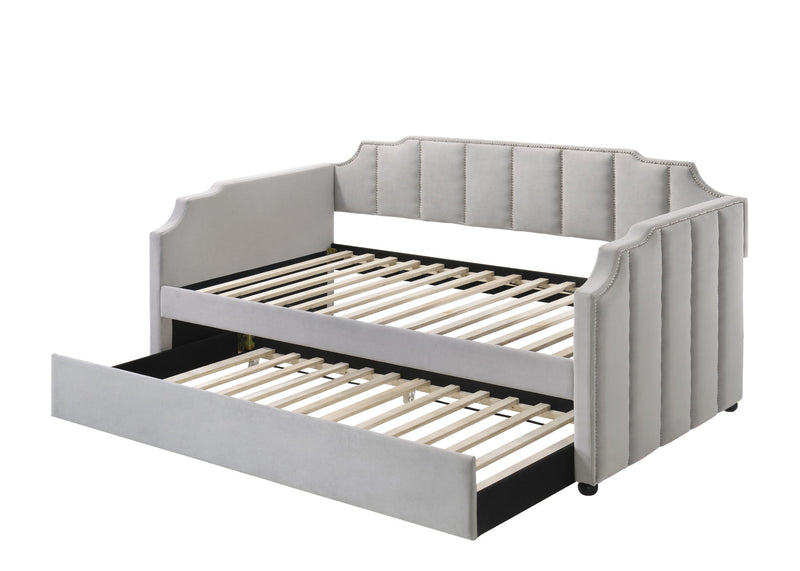 Peridot - Twin Daybed With Trundle - Gray