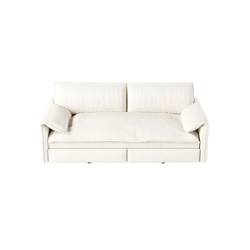 Queen Pull Out Sofa Bed With Side Storage