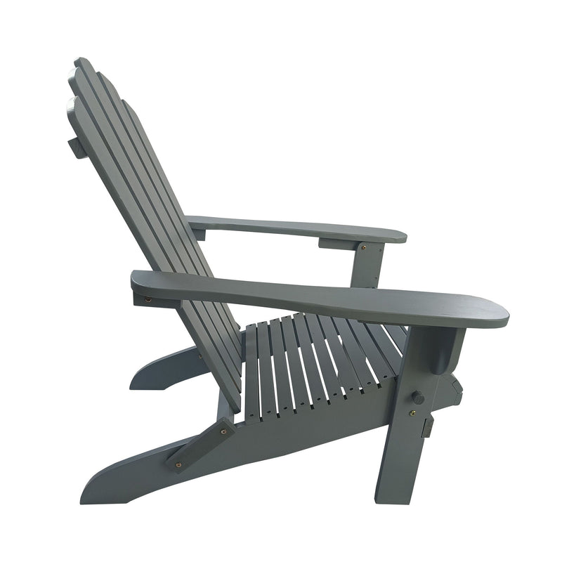 Outdoor Or Indoor Adirondack Chair - Gray