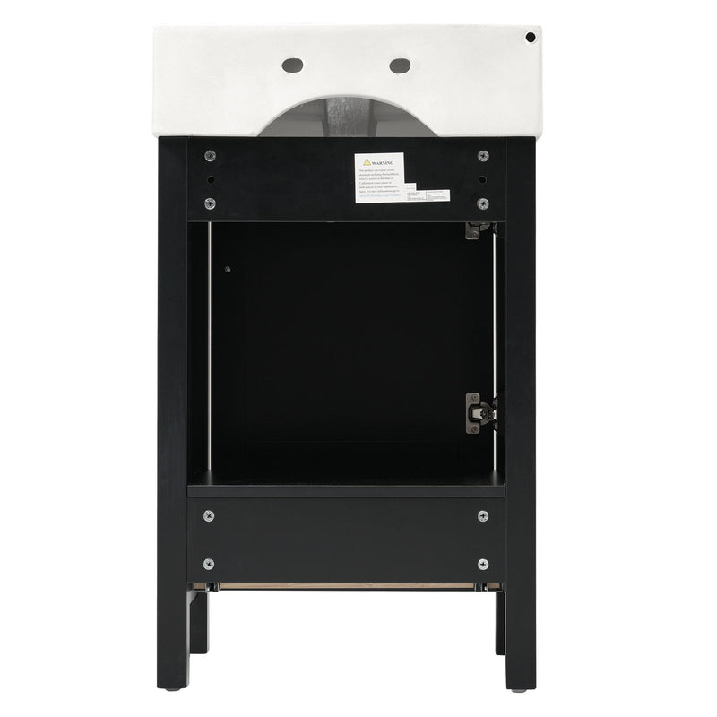 Bathroom Vanity With Sink, Frame And Drawer