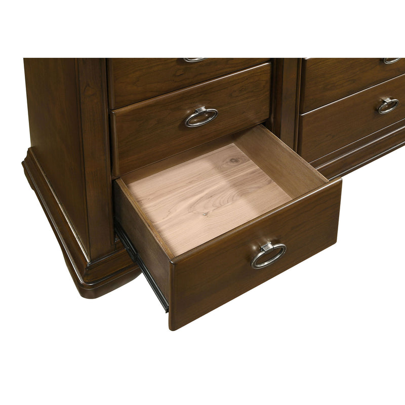 Leonide - 9 Drawer Dresser - Cherry