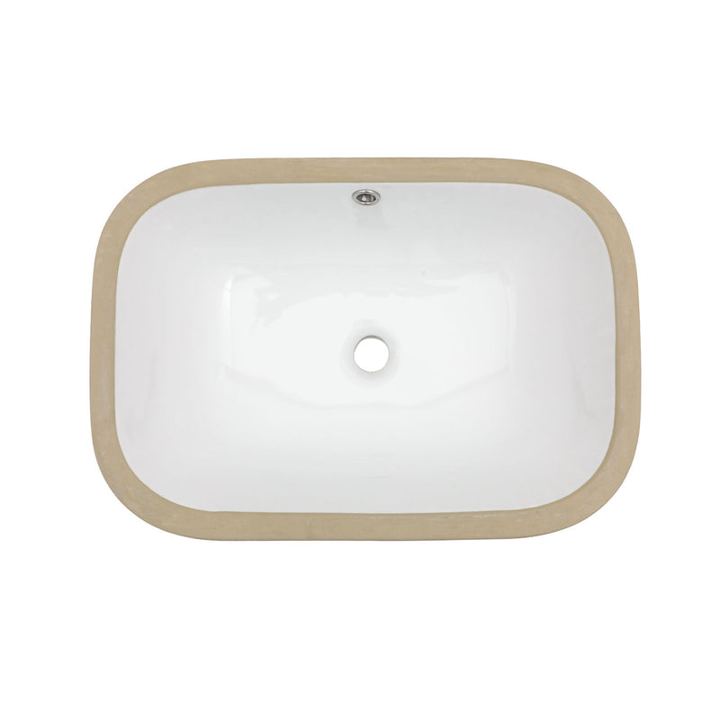 Modern Ceramic Undermount Bathroom Sink With Overflow, High Quality