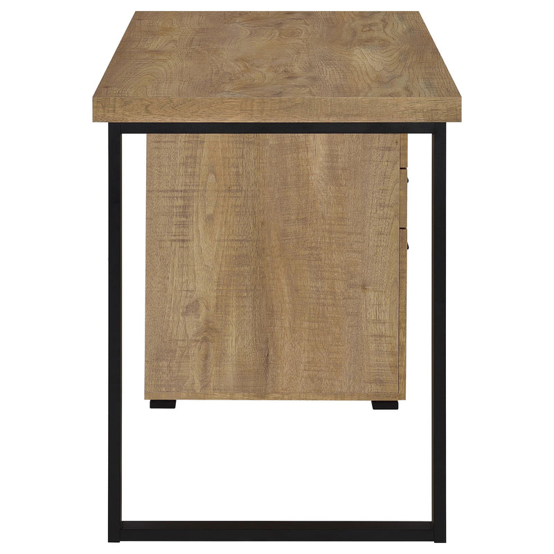 Trowbridge - 3 Drawer Office Desk - Mango Color