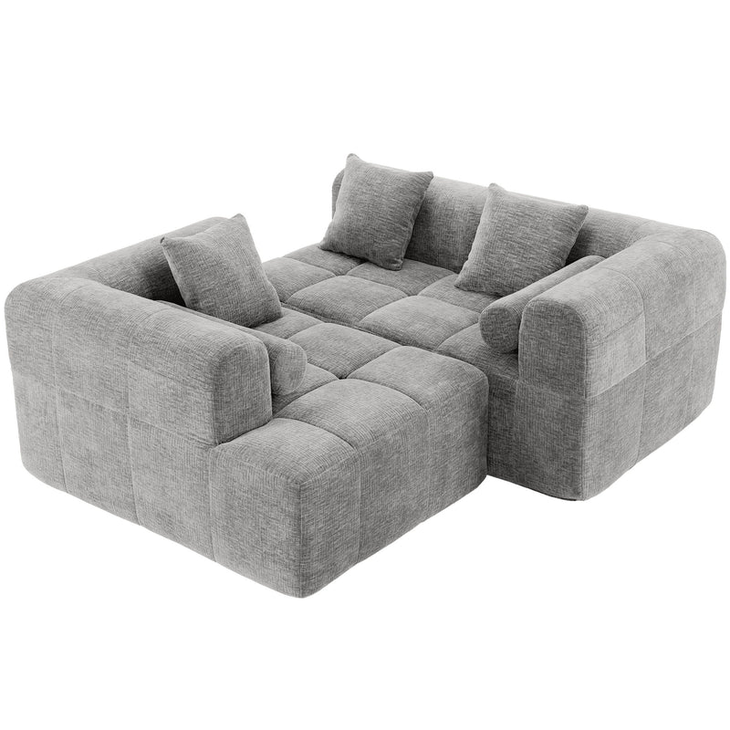 Sectional Free Combined Sofa With 2 Side Pockets