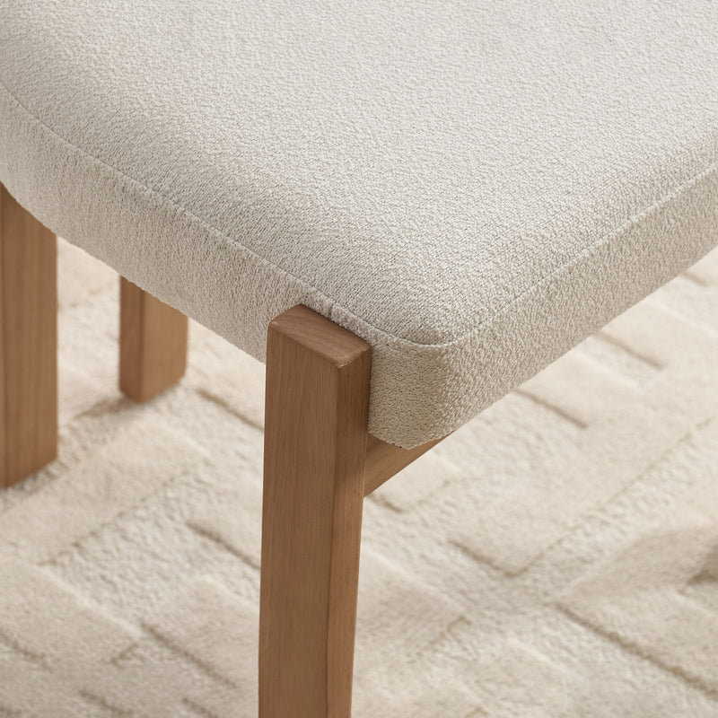Dining Chairs With Ergonomic Backrest And Adjustable Feet (Set of 2)