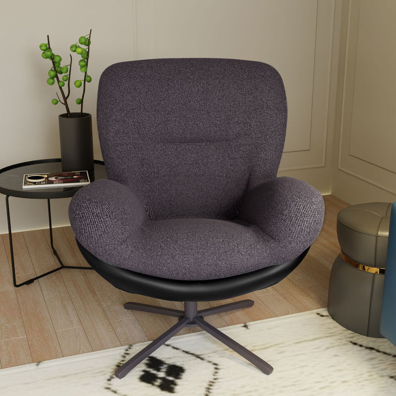 360° Swivel Office Chair, No Wheels