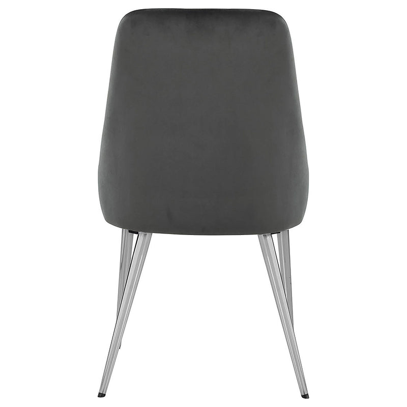 Side Chairs Upholstered With Tapered Legs (Set of 2)