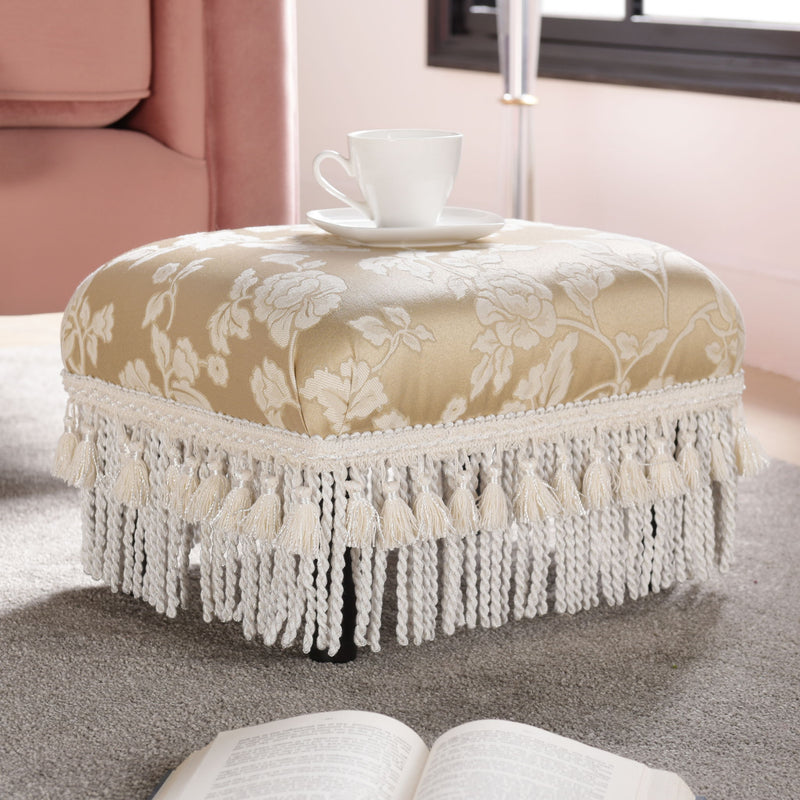 Fiona - Handcrafted Accent Footstool Ottoman