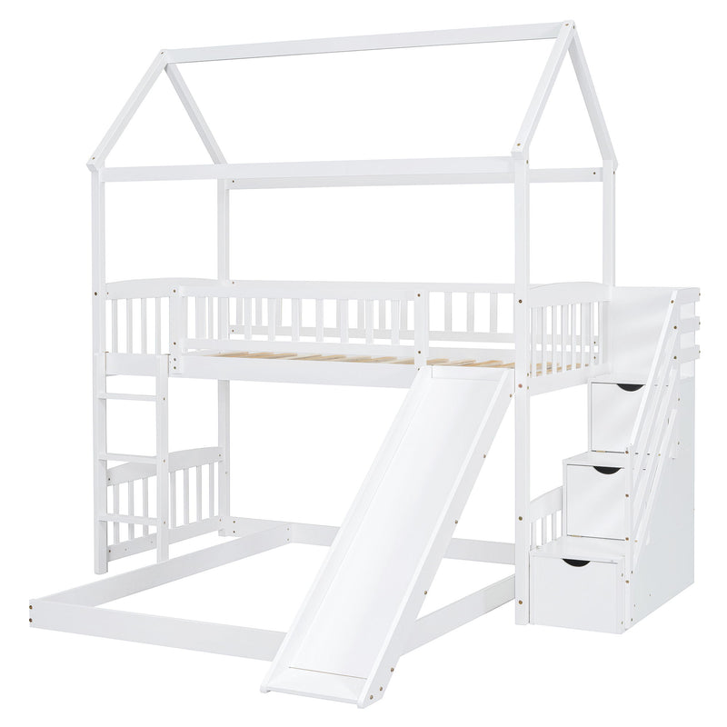 House Bunk Bed With Slide