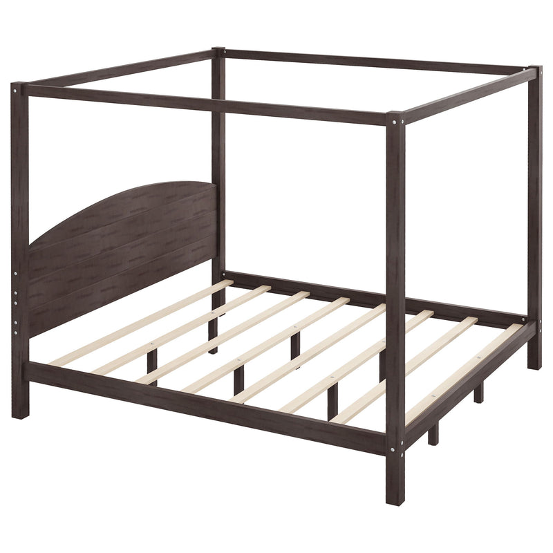 anopy Platform Bed With Headboard And Support Legs