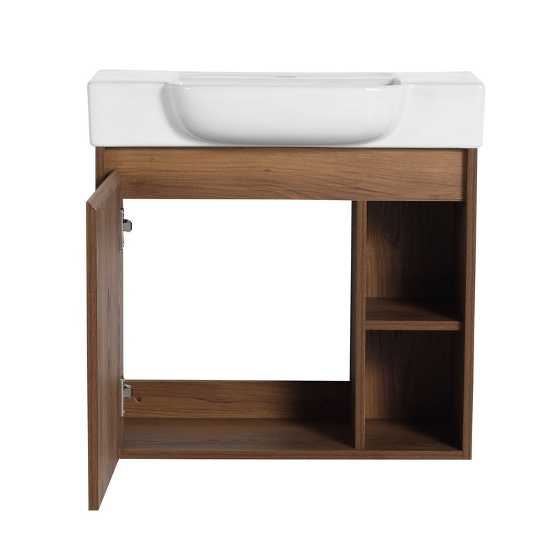 Wall Mounted Bathroom Vanity With Sink & Soft Close Door