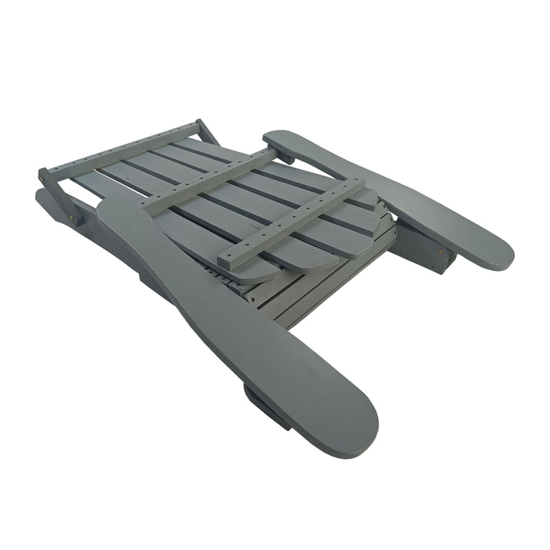 Outdoor Or Indoor Adirondack Chair - Gray