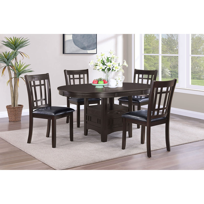 Illkirch - Oval Extension Leaf Dining Table With Expandable Surface - Espresso
