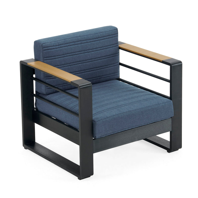 Giovanna - Club Chair Set With Aluminum Frame