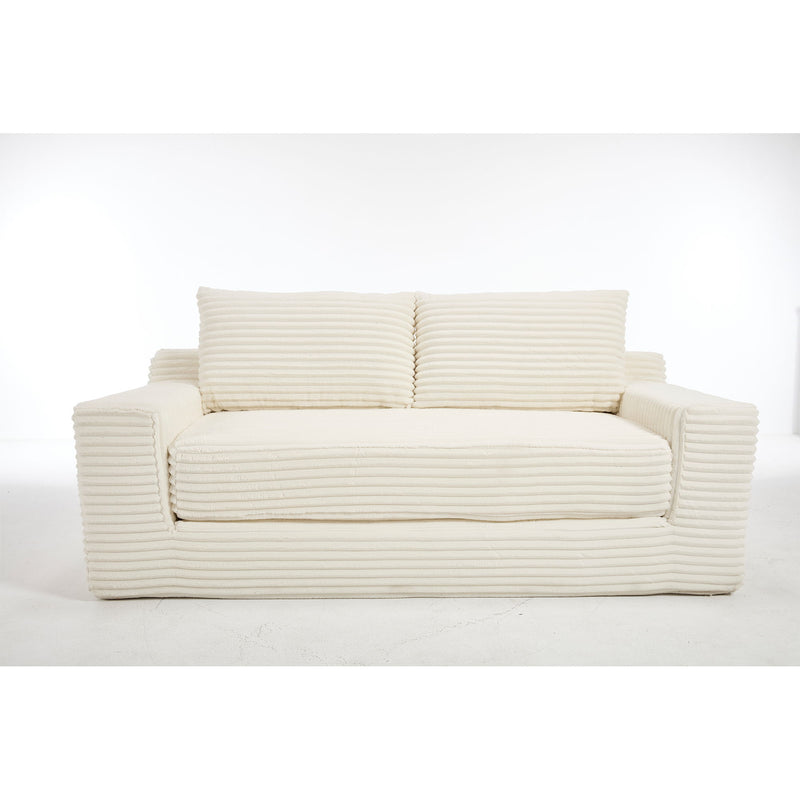 Convertible Loveseat Sofa Bed With Memory Foam & Steel Frame