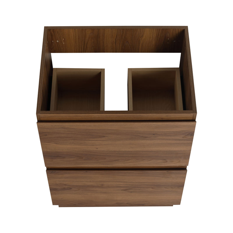 Modern Freestanding Bathroom Vanity Cabinet With Double Drawer