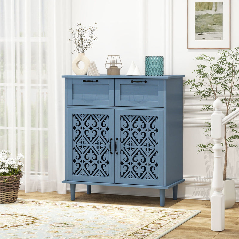 2 Door 2 Drawer Elegant Cabinet