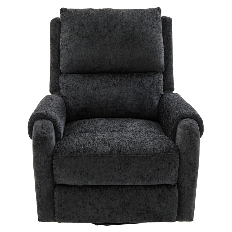Manual Recliner Massage Chair With Swivel Rocker, 8 Massage Modes, Side Storage Pocket