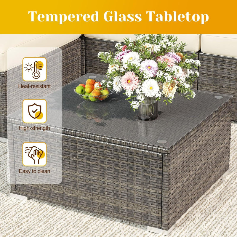 Modern Patio Set With Coffee Table