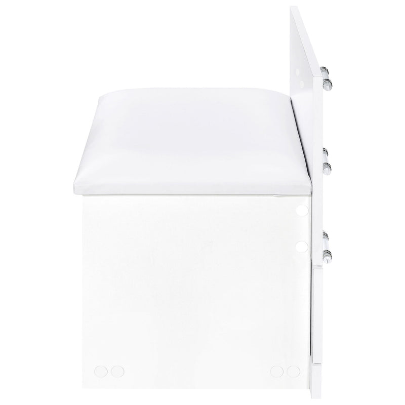 Ayuba - 3 Drawer Makeup Vanity Table With Mirror And Stool