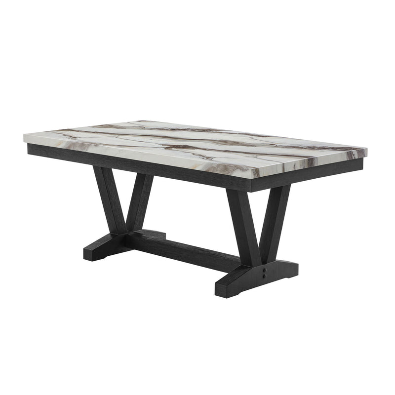 Panda - Dining Table And Trestle Base - Black