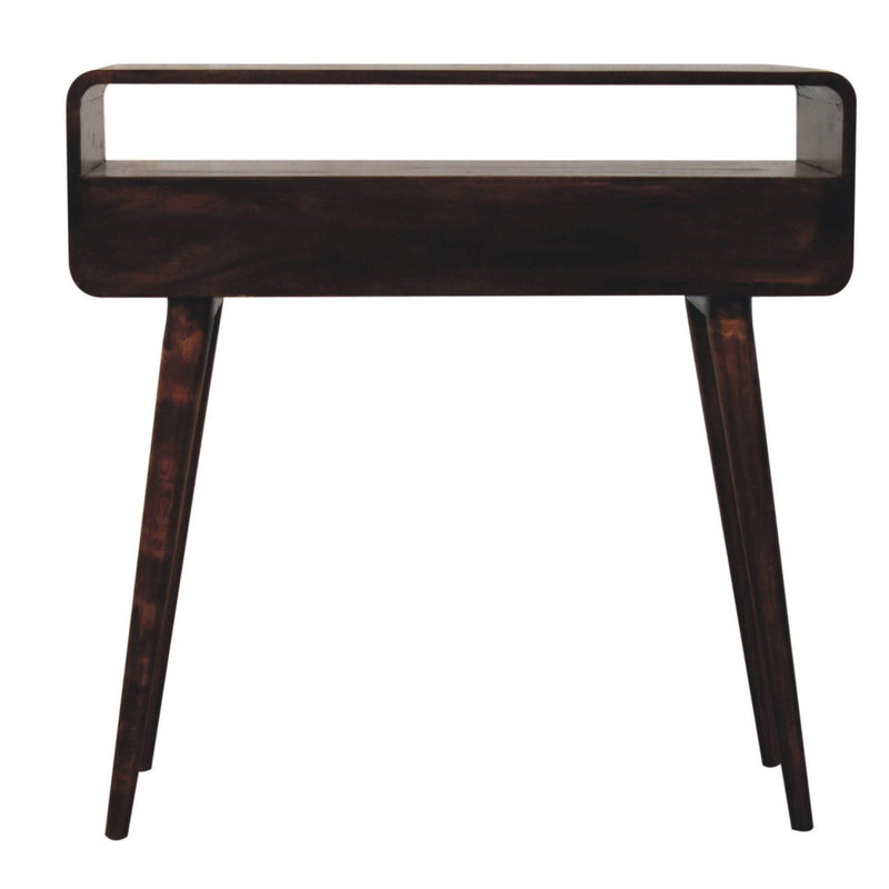 Solid Wood Curved Console Table