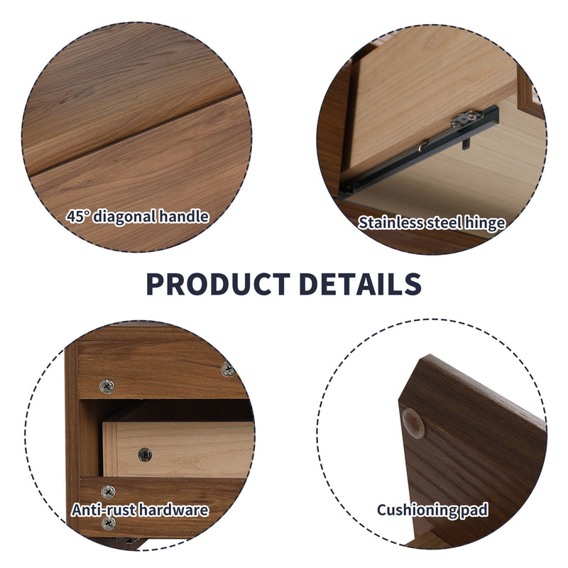 Modern Minimalist Bathroom Cabinet With Soft Close Drawers And Floating Mounting Design