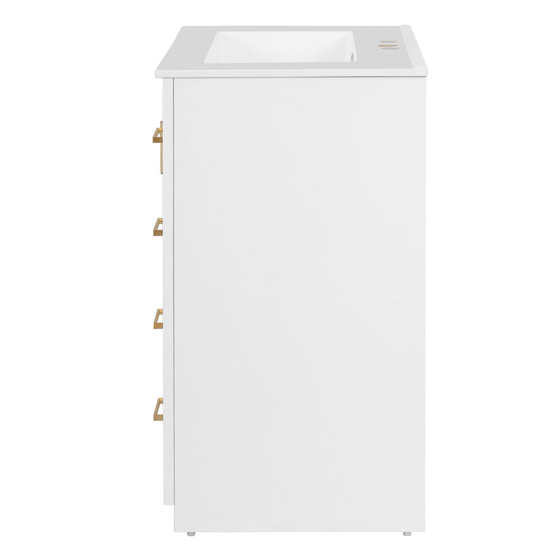 Modern Bathroom Vanity With 1 Door And 3 Drawers