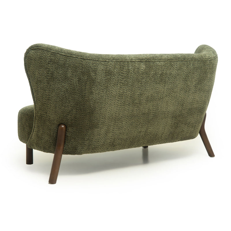 Nordic Chair Laid Back Loveseats With Curved Backres, No Armrests
