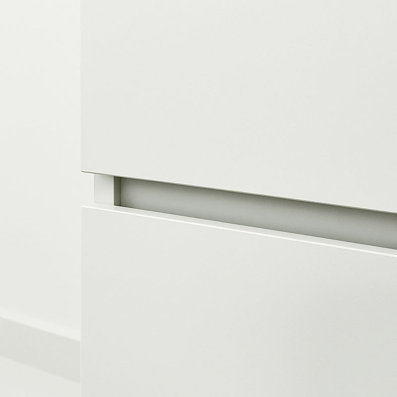Elise - Modular Closet System With Mirror And Customizable Storage - White