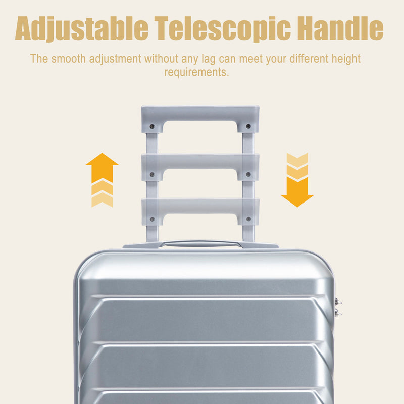 Hard Shell Travel Luggage With Scratch Resistant Surface