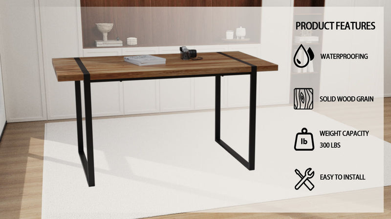 Rectangular Dining Table, 4 - 6 Person Capacity - Wood