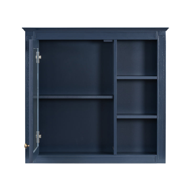 Wall Mounted Medicine Cabinet With Mirror And 3 Open Shelves