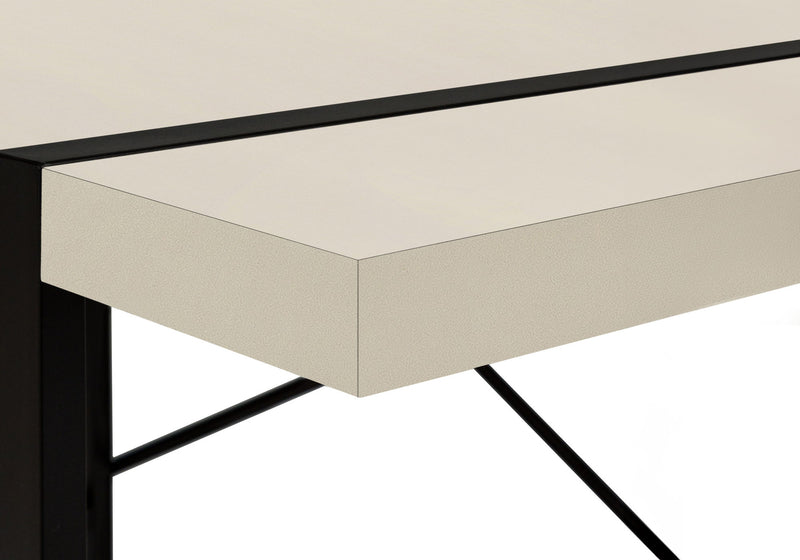 Computer Desk For Home Office, Laptop, Contemporary, Versatile Placement - Beige