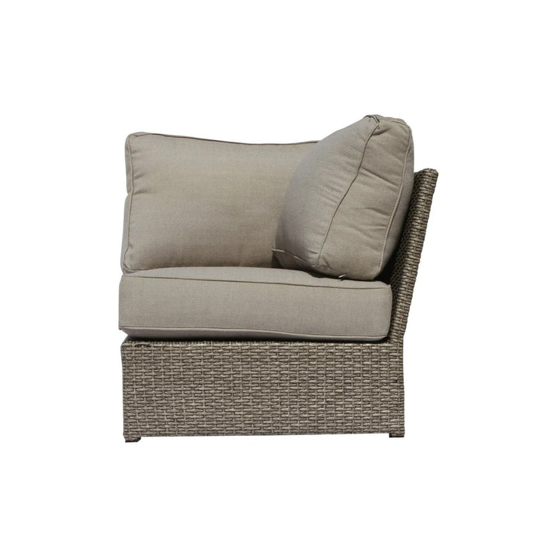 6 Piece Wicker Patio Seating Group With Cushions - Gray Mix