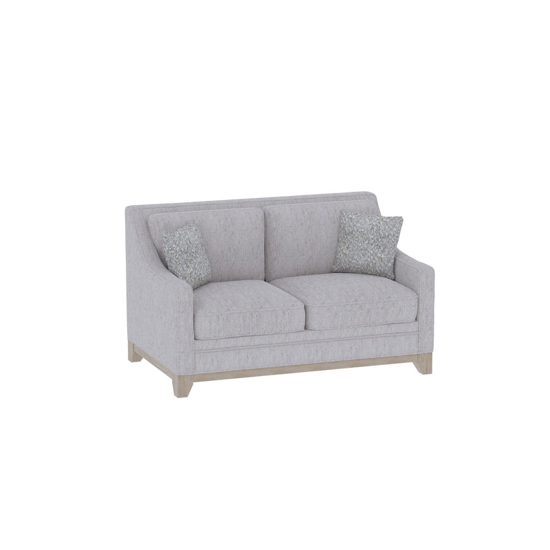 Loveseat With Casual Accent - Gray