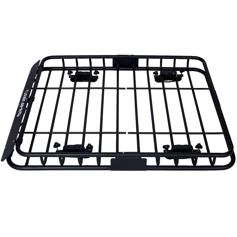 Motoring Rooftop Cargo Carrier Basket Steel, Universal Fit Roof Rack