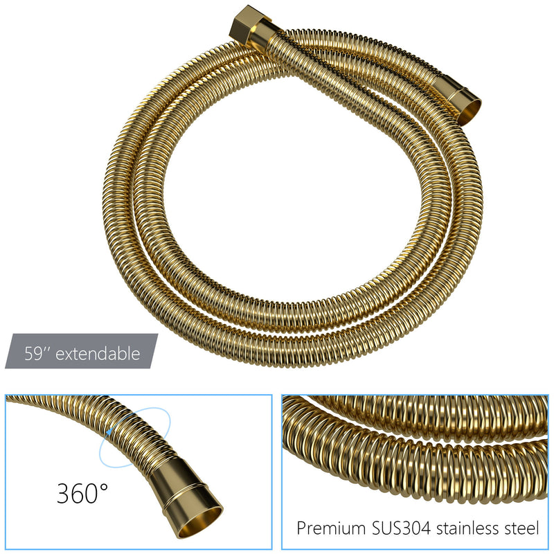 Modern Dual Shower Head System With 16" Ceiling Mount Finish, Stainless Steel And Brass