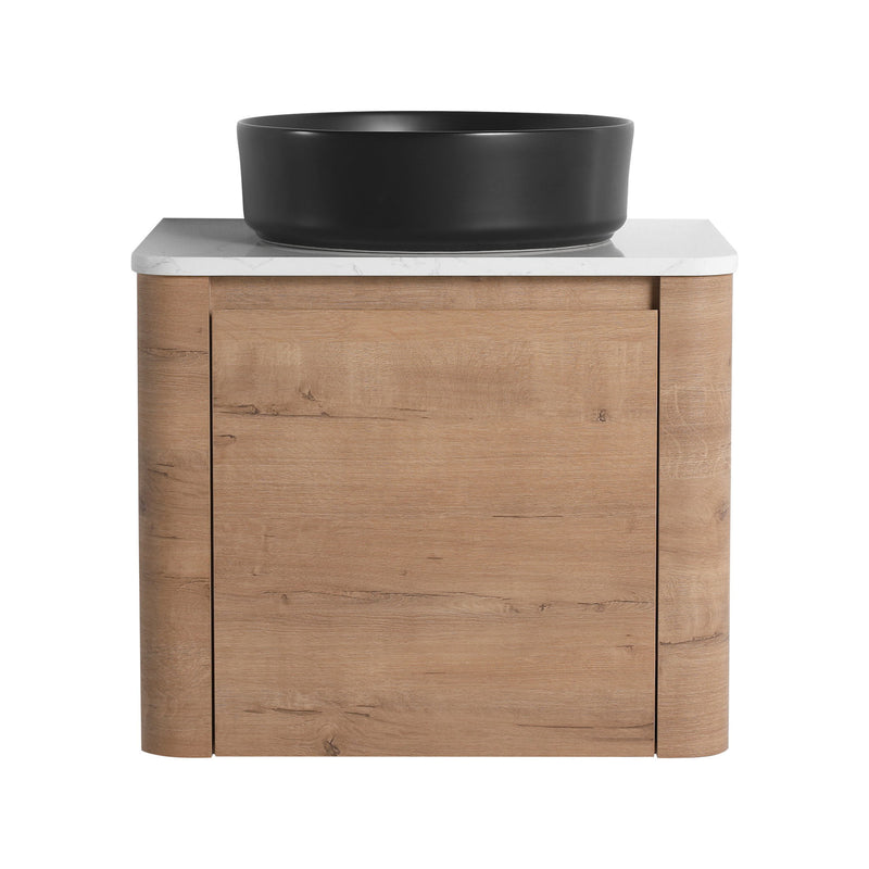 Wall Mounted Bathroom Vanity & Art Sink & 1 Soft Close Door