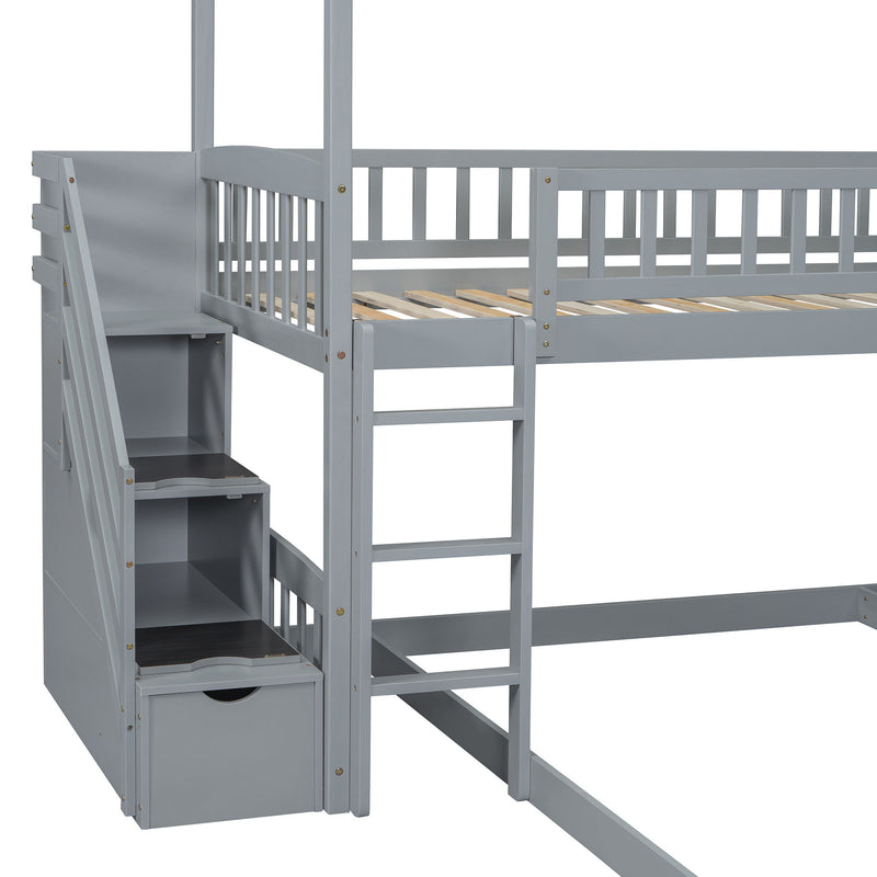 House Bunk Bed With Slide