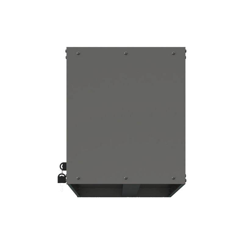 Heavy Duty, Metal Wall Mounted Tool Storage Cabinet Steel Metal Garage Storage Cabinet - Black / Gray