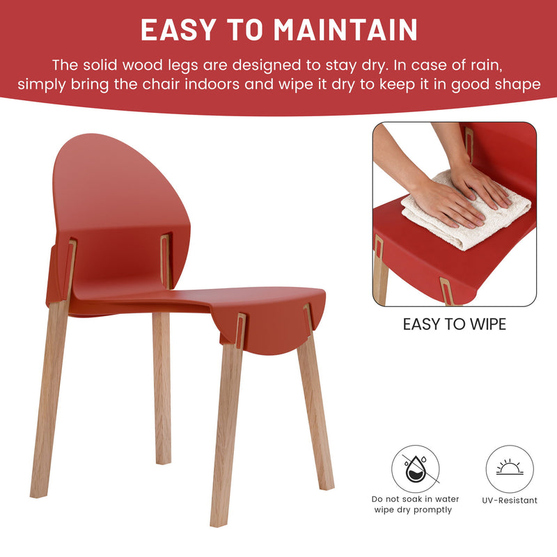 4 Piece Set Of Single Chairs With A Folding Square Table