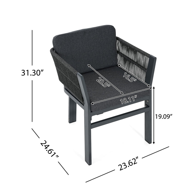 Outdoor Dining Chair, All-Weather Patio Seating For Backyard (Set of 2)