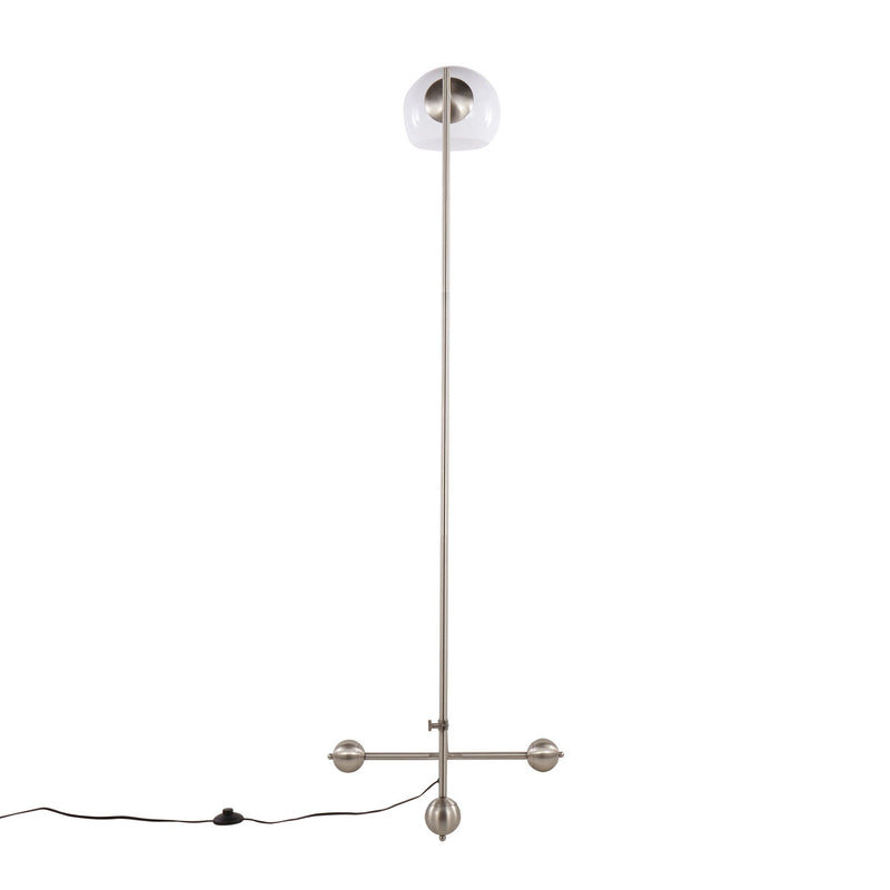 Eileen - Contemporary Floor Lamp - Brushed Nickel