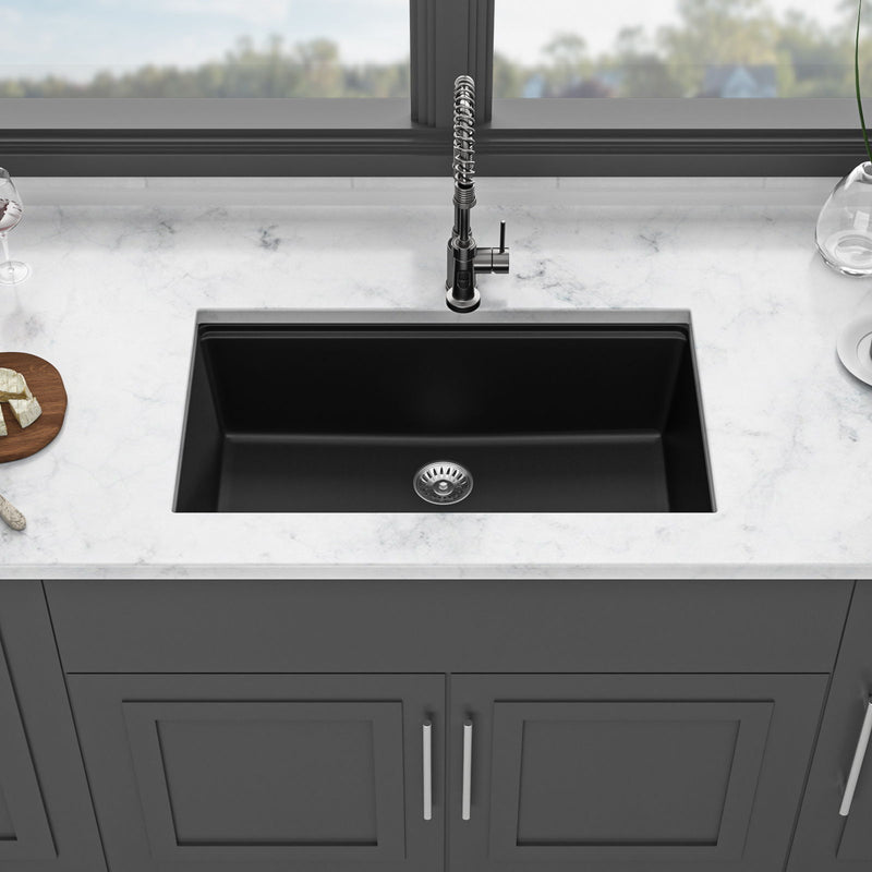 Quartz Kitchen Sink, Composite Workstation, Undermount