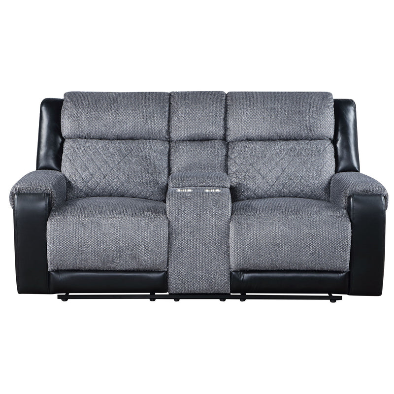 Alicia - Console Reclining Loveseat - Gray