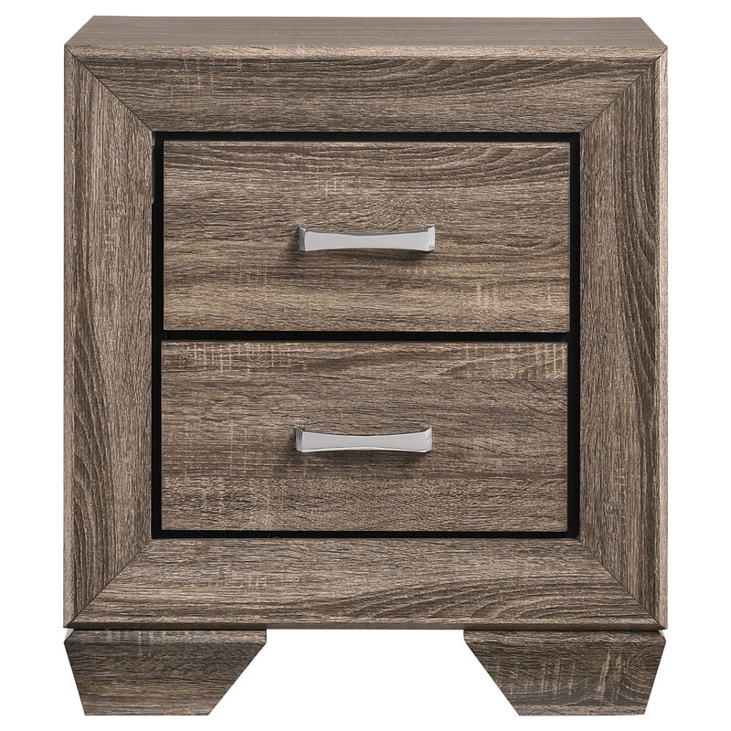 Tomasina - 2 Drawer Rectangular Nightstand - Taupe
