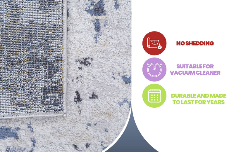 Payas - 8' X 10' Abstract Area Rug - Gray