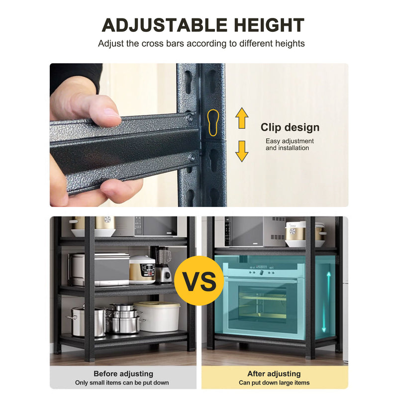 Tall Storage Shelf, Adjustable Height Storage Rack