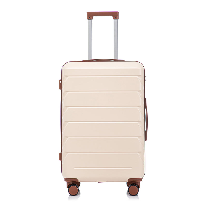 Hard Shell Luggage With Scratch Resistant Surface, 4 Wheels, Combination Lock & Side Hooks